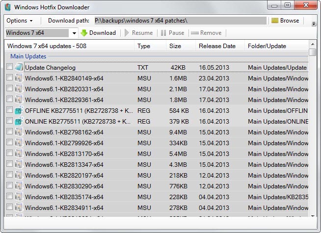 Windows Hotfix Downloader 0.1.1