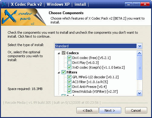 X Codec Pack 3.0.0.4