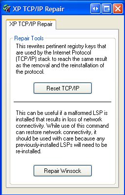 XP TCP/IP Repair 2.2