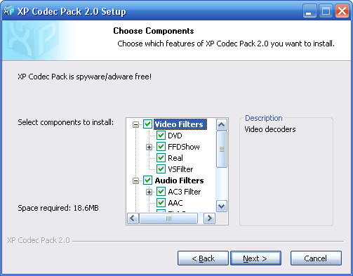 XP Codec Pack 2.7.0